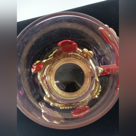 Butterfly Rose Enamel Glass Mug With Spoon Set Valentine's Day - Picture 6 of 15